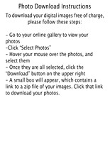 Photo Download Instructions
