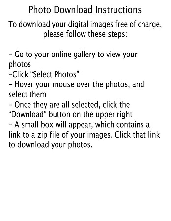 Photo Download Instructions